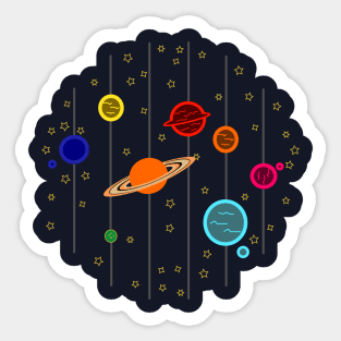 Parallel Planets Sticker